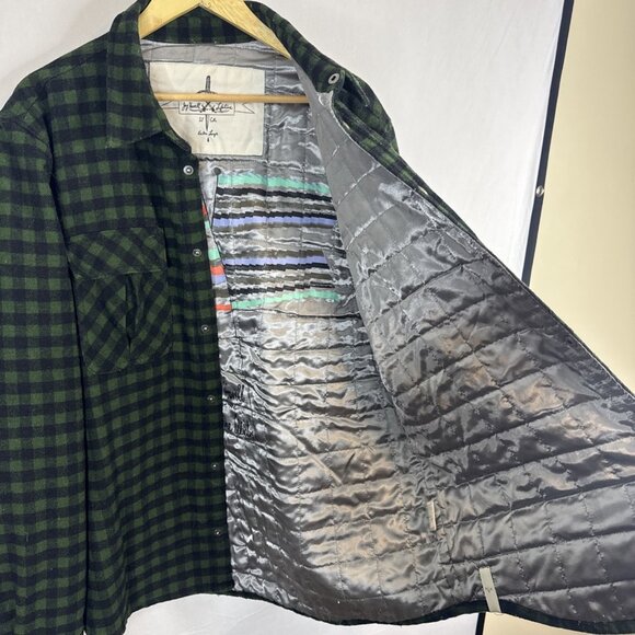 Jay Howell x Lifetime Quilted Plaid Jacket Men’s XL Green Black Shacket - Picture 5 of 8